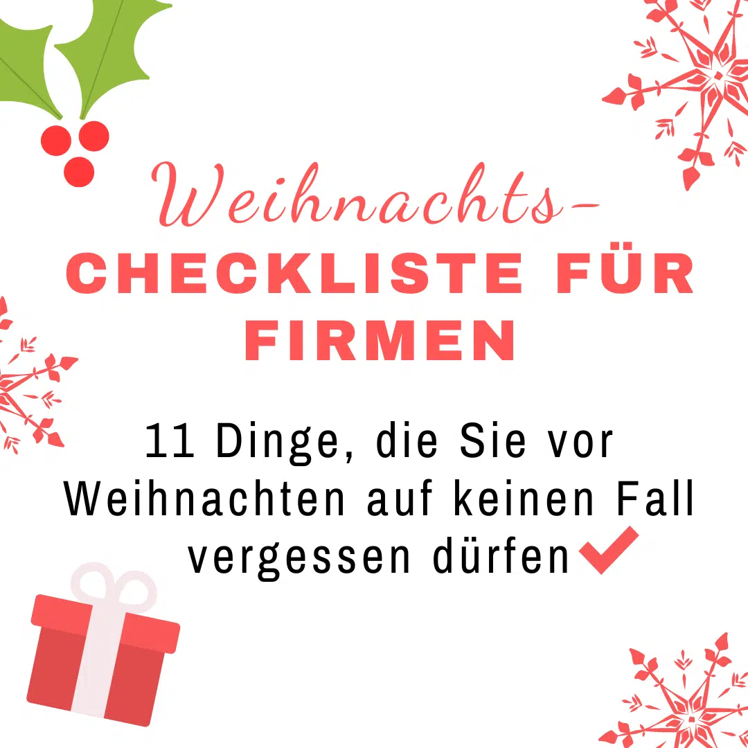 Illustration "11 Dine, die sie vor Weihnachten auf keinen Fall vergessen dürfen"