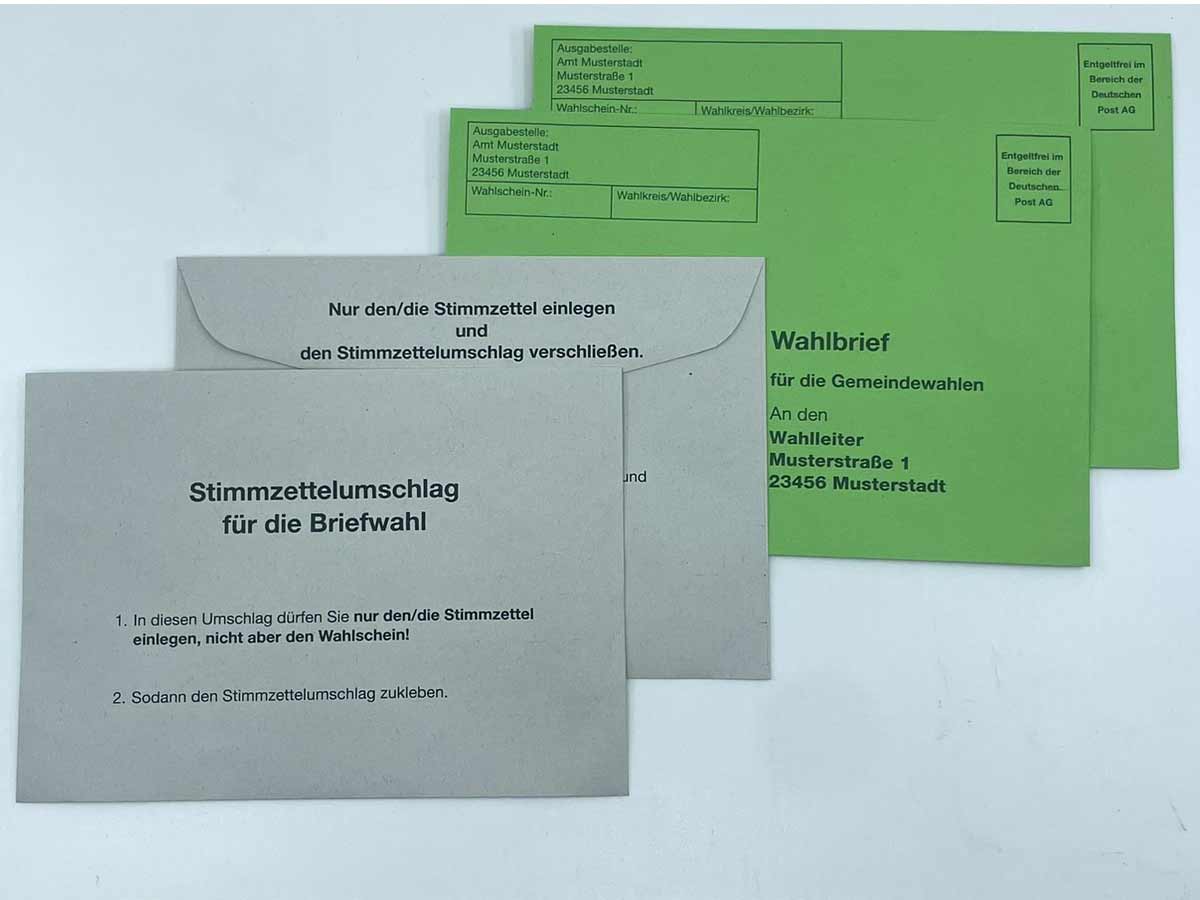 Wahlbriefe - Stimmzettelumschläge